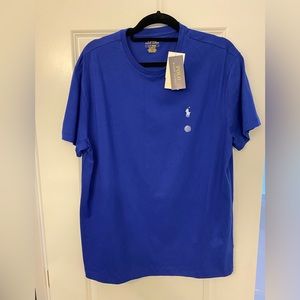 Men’s Polo S/S shirt Sz L Blue